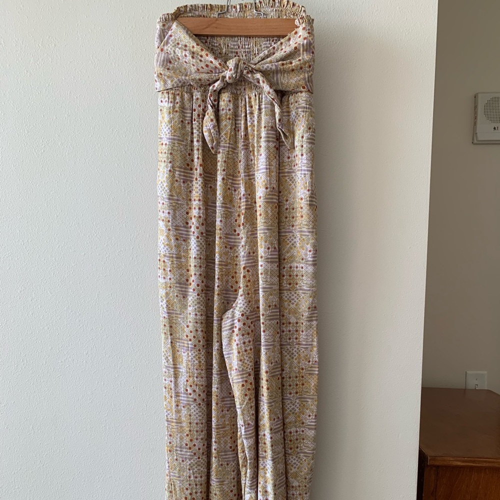 Free People All In Tie Strapless Jumpsuit - Picture 3 of 8